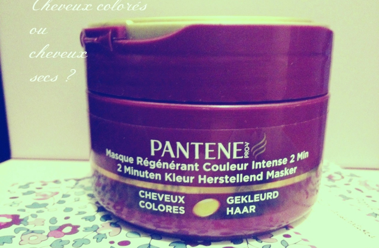 J’ai testé le masque Régénérant Couleur Intense Pantène (pour cheveux colorés)