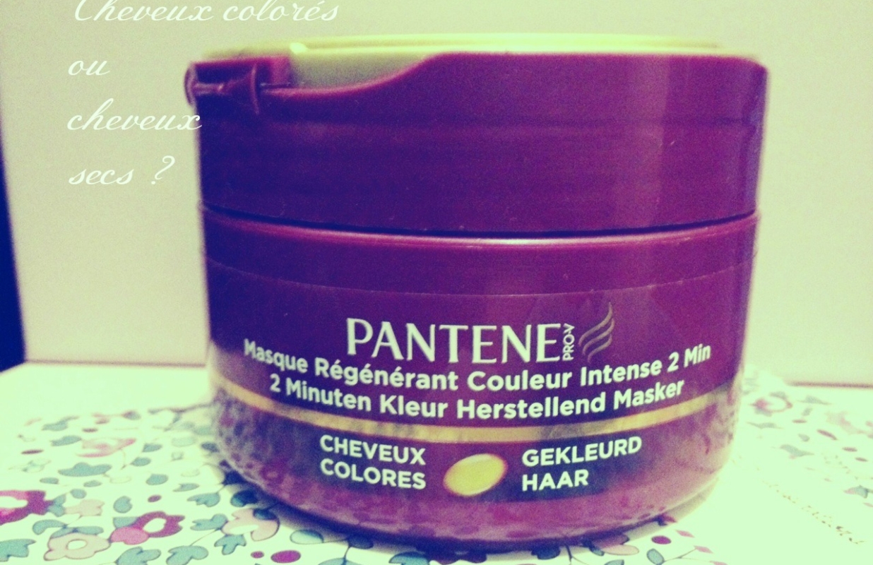 J’ai testé le masque Régénérant Couleur Intense Pantène (pour cheveux colorés)