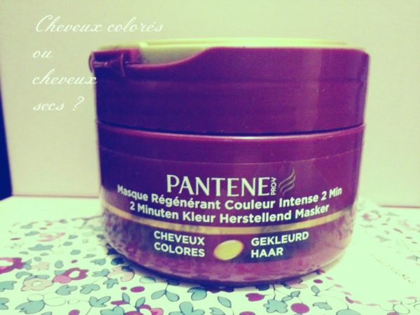J&rsquo;ai testé le masque Régénérant Couleur Intense Pantène (pour cheveux colorés)