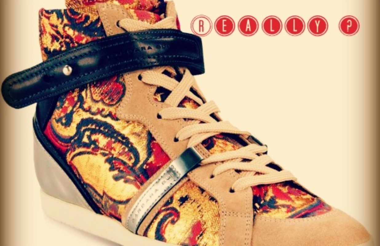 Barbara Bui s’essaye aux sneakers (prix : 575 $ et  bam)