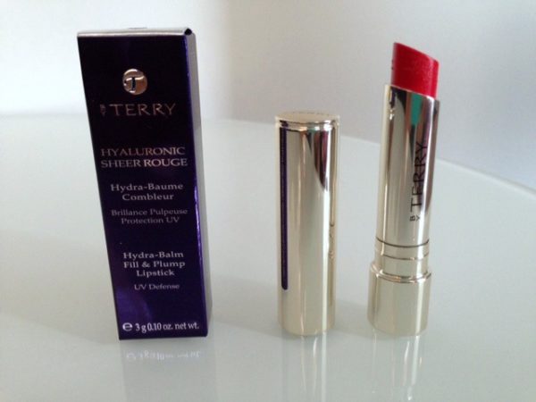 Le rouge Hyaluronic Sheer Rouge, by Terry : hydra baume (et sympa dans le froid)