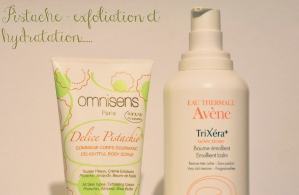 Un gommage macaron pistache amande et une hydratation riche (sans parfum) s’il vous plaît !
