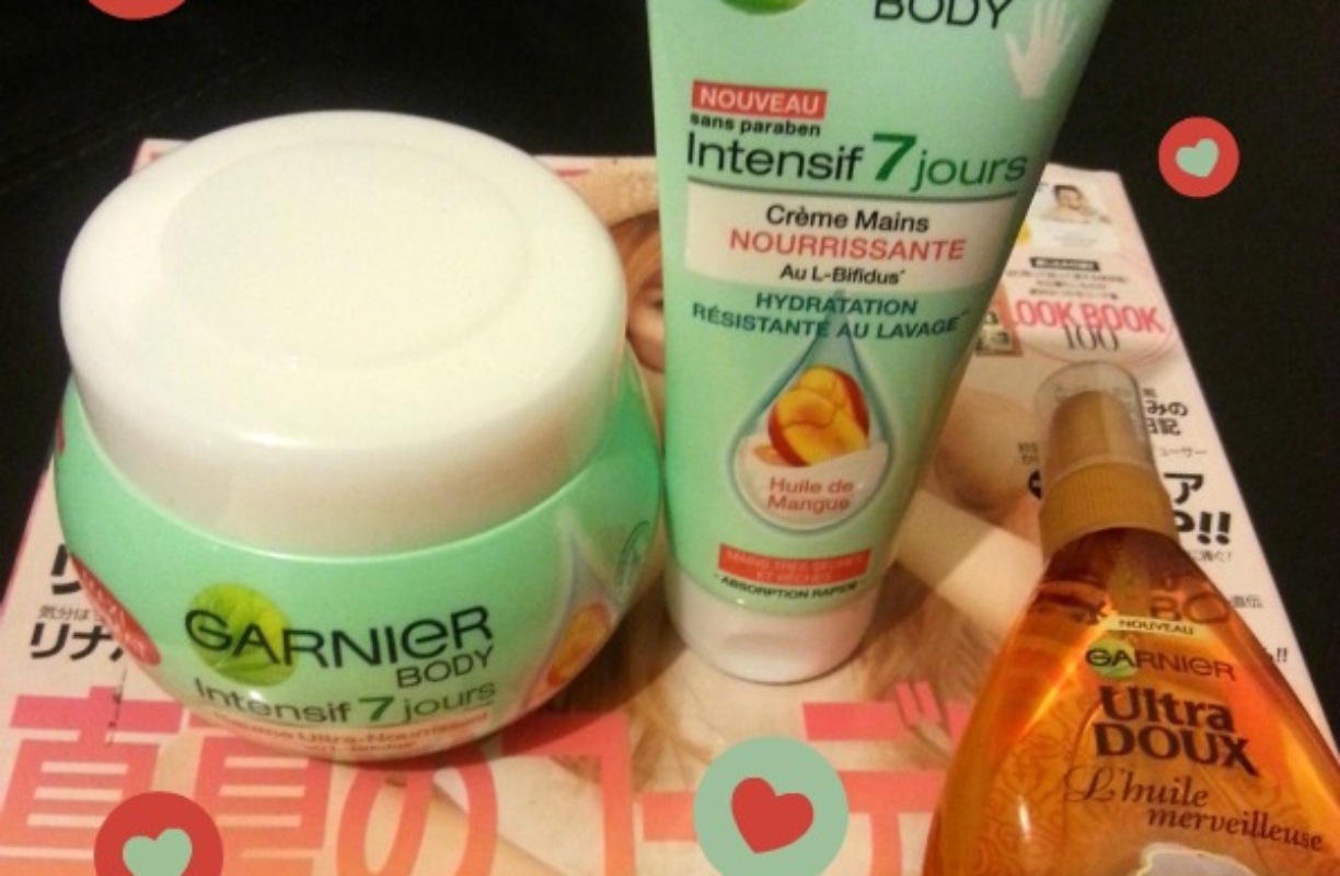 Garnier t&rsquo;hydrate le corps et les cheveux pour 8 euros environ !