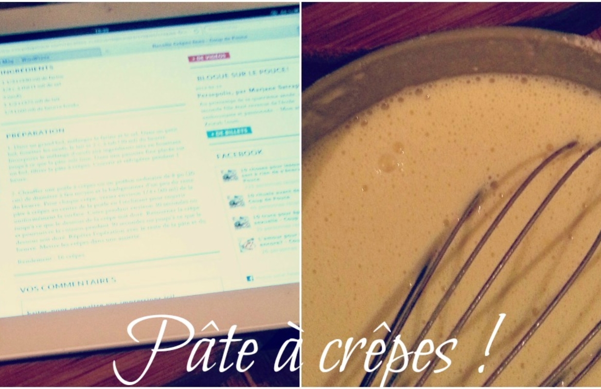 Crêpes addict : Vu comment j’en consomme, j’ai décidé de les faire plus souvent moi-même