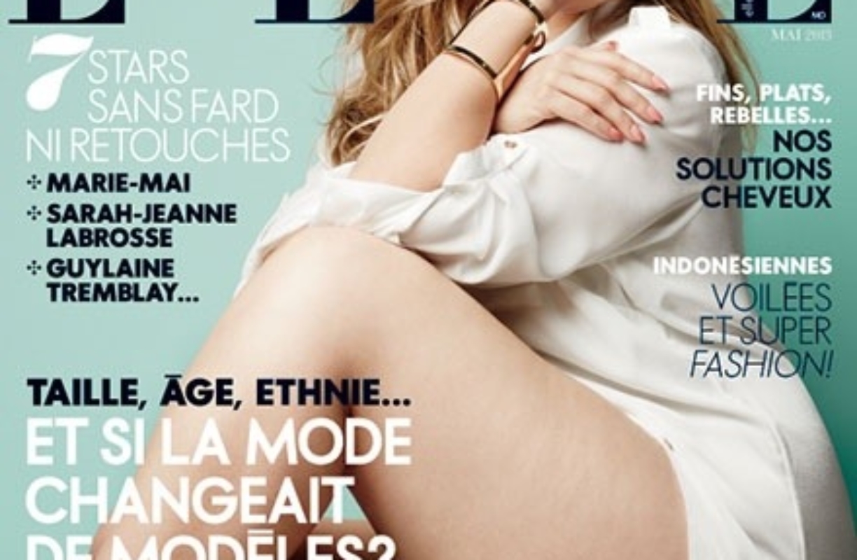 ELLE Québec : mannequin plus Size / Taille haute en couv’