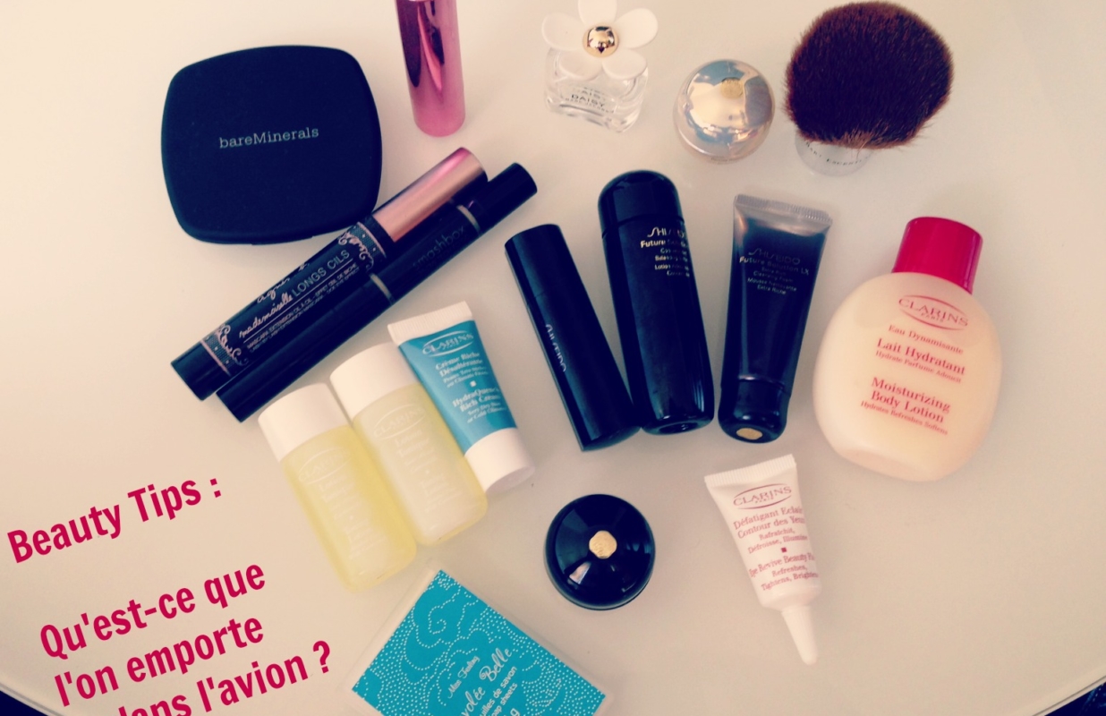 Vidéo : Conseils beauté – Beauty Tips : Qu’est-ce que j’emporte dans l’avion !