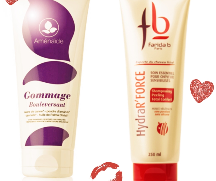 Soin des cheveux crépus  – 2 recommandations : Shampooing peeling Farida B / Gommage Bouleversant Aménaïde
