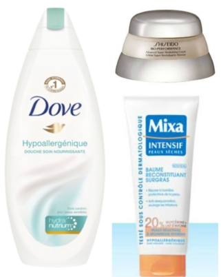 L’Homme : « je t’ai pris ton gel douche Dove, ta crème Mixa et ta crème Shiseido, pour mettre dans mon sac de sport » !