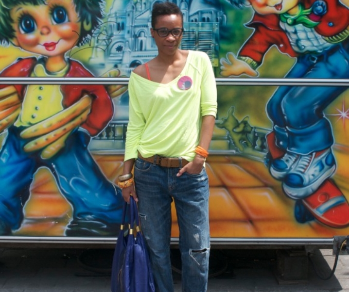Outfit of the day : Au soleil – laisse moi mettre du jaune fluo (et du orange)