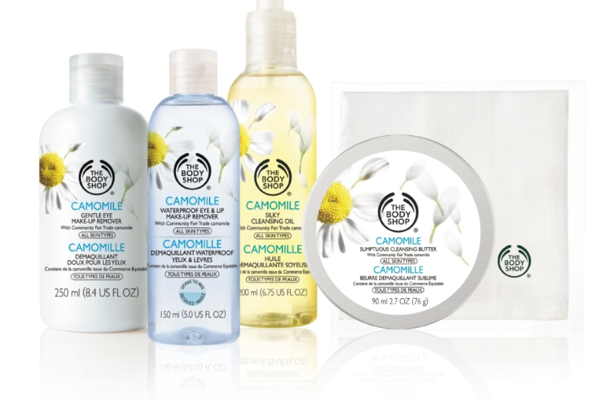 J&rsquo;ai testé : la nouvelle gamme Camomille de The Body Shop – démaquillants et apaisants