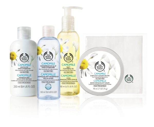 J&rsquo;ai testé : la nouvelle gamme Camomille de The Body Shop – démaquillants et apaisants