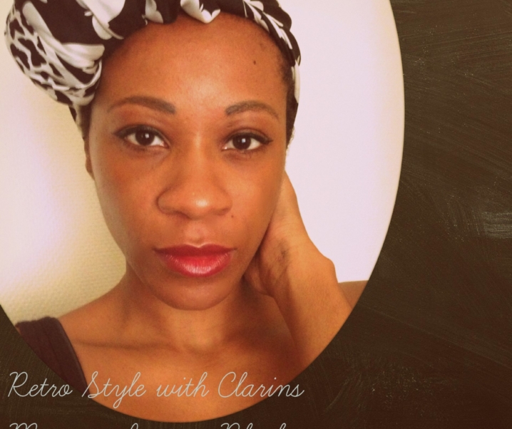 Maquillage et shooting rétro avec Clarins et son 3-Dot Liner