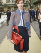 Black and White Skin DUO with Orange lips chez Galliano