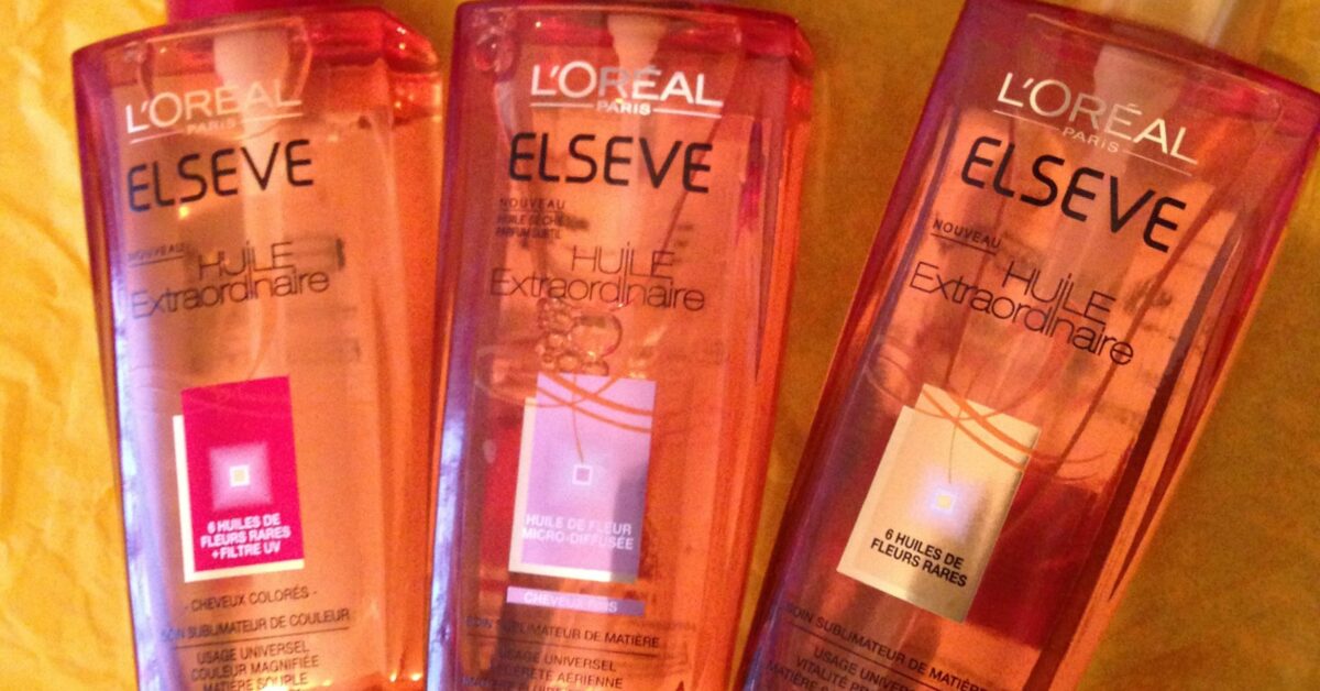 Soin capillaire : Review express des Huiles Extraordinaire Elsève et