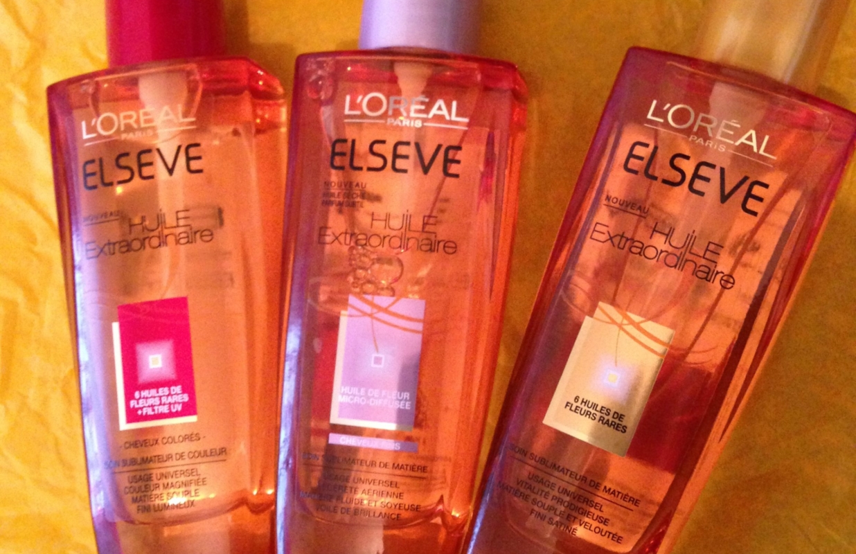Soin capillaire : Review express des Huiles Extraordinaire Elsève et concours !