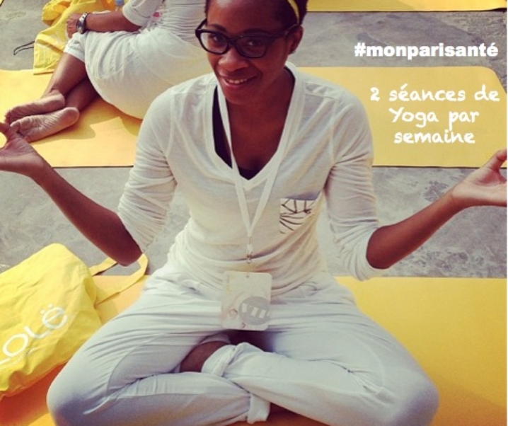 2 séances de yoga par semaine, sur un mois, c’est mon pari santé!  Et vous, quel est le vôtre ? (10 000 euros à la clé)