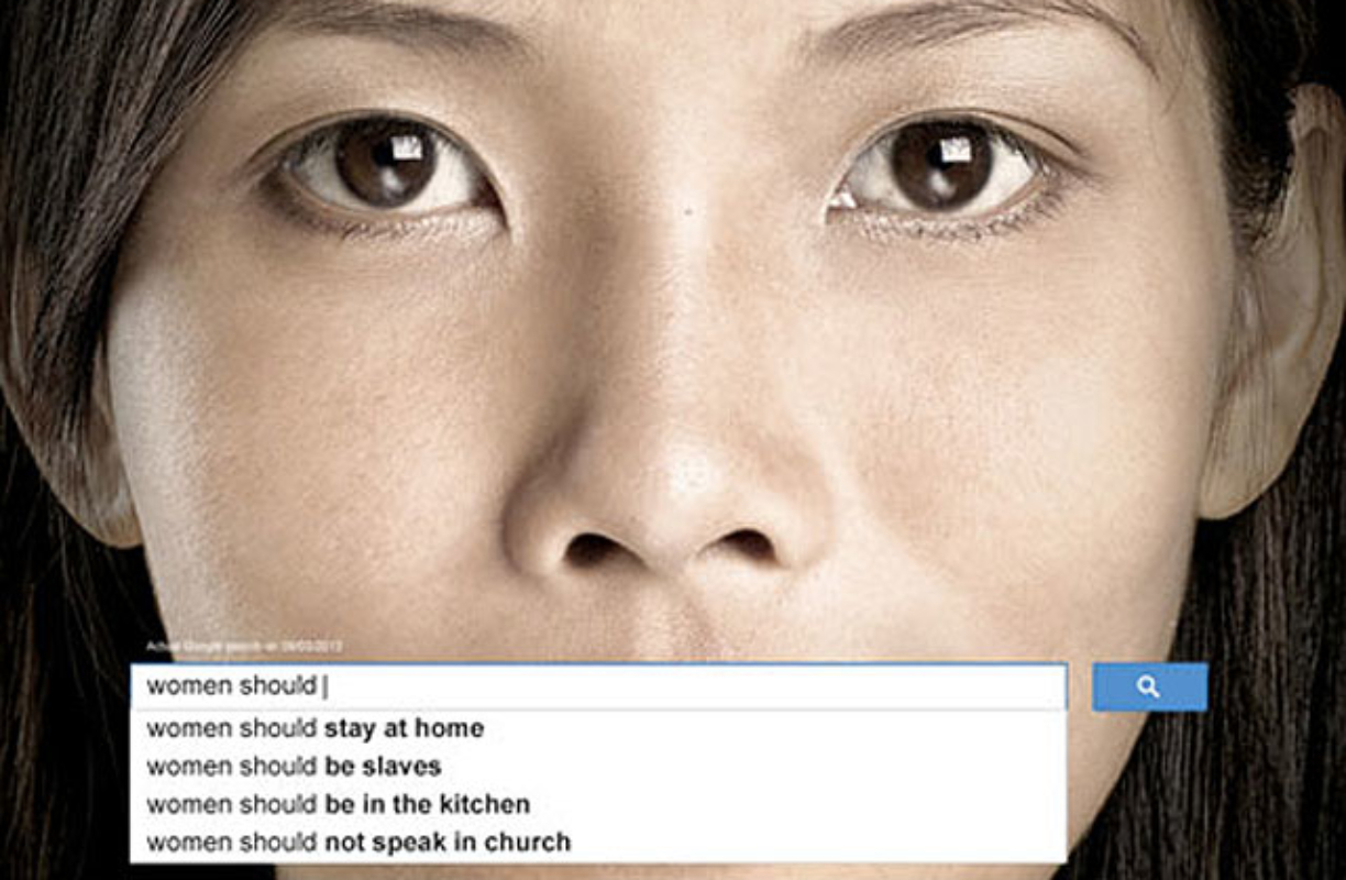 La jolie discrimination, et le sexisme envers les femmes des recherches google… #womenshould