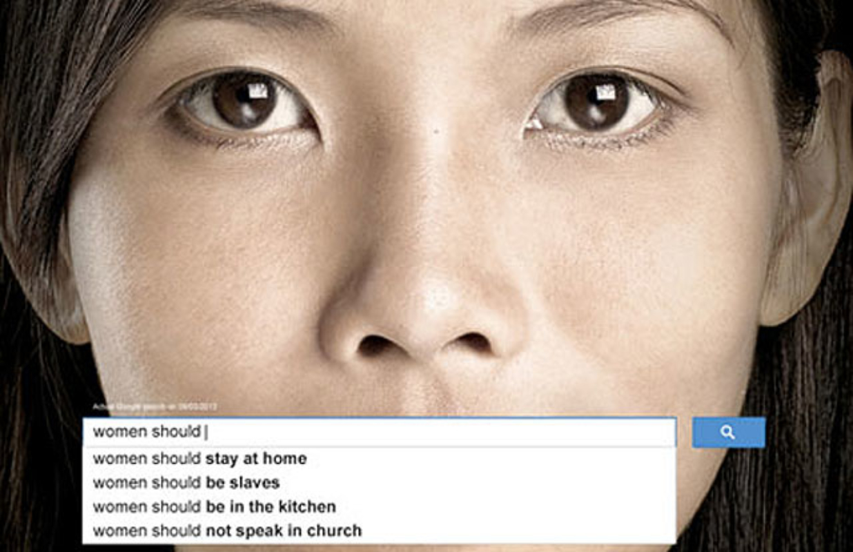 La jolie discrimination, et le sexisme envers les femmes des recherches google… #womenshould