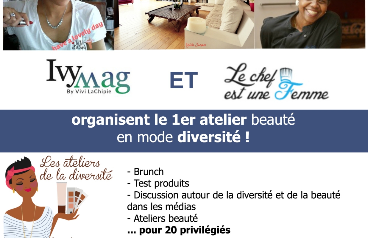 Mon 1er atelier beauté de la diversité, c’est le 11 janvier ! INSCRIPTIONS OUVERTES