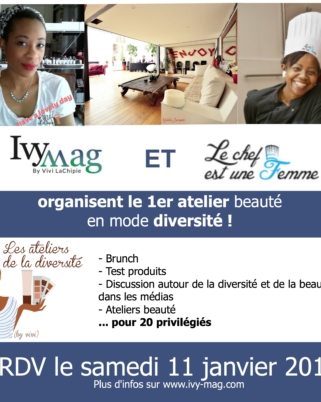 Mon 1er atelier beauté de la diversité, c’est le 11 janvier ! INSCRIPTIONS OUVERTES
