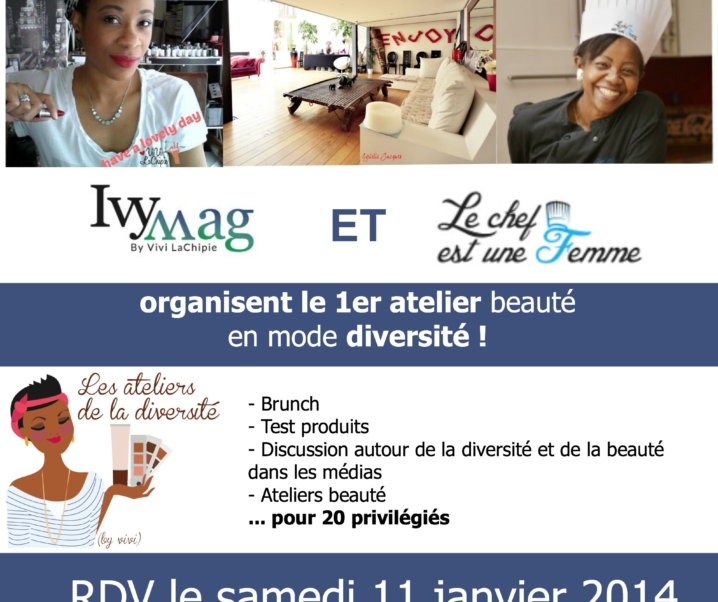 Mon 1er atelier beauté de la diversité, c’est le 11 janvier ! INSCRIPTIONS OUVERTES