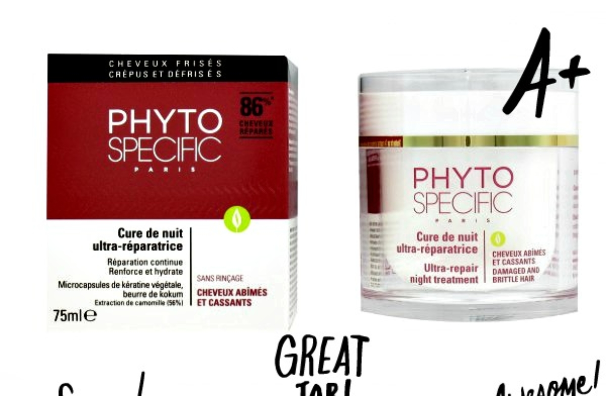 Cheveux secs, crépus, bouclés, frisés : Comment j’ai détourné la cure ultra-réparatrice nuit Phyto Specific