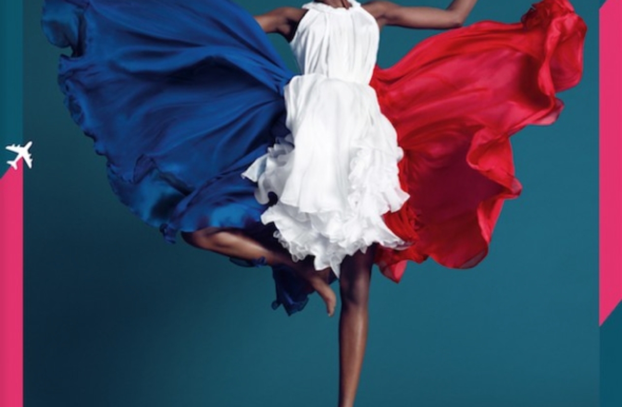 Quand AIR FRANCE nous livre une Marianne noire : Joli mannequin noire pour la nouvelle campagne !