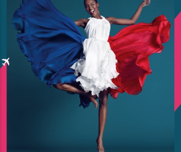 Quand AIR FRANCE nous livre une Marianne noire : Joli mannequin noire pour la nouvelle campagne !