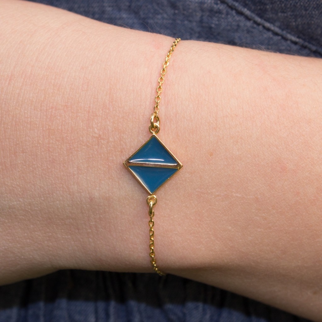 bracelet-plaqué-or-art-déco-bleu-touareg-l-atelier-d-olivia