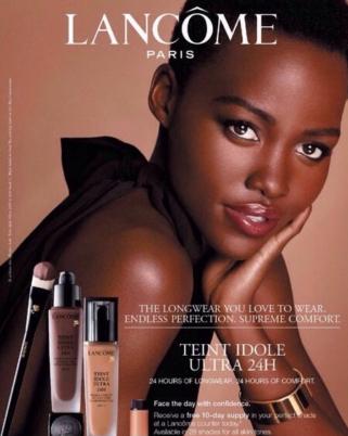 Le premier visuel de campagne de Lupita Nyong’o pour Lancôme !