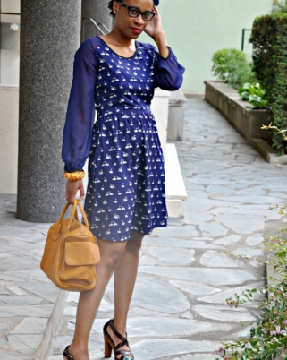 Outfit : Blue Swan, la robe en mode lac des Cygnes (en soldes… Aux Galeries Lafayette)