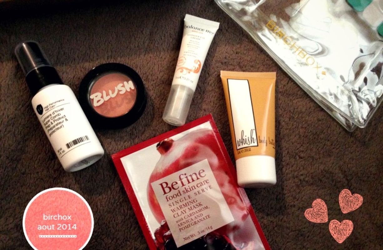 Pourquoi la birchbox aout 2014 va plaire aux peaux noires et métissées ! (non spono)