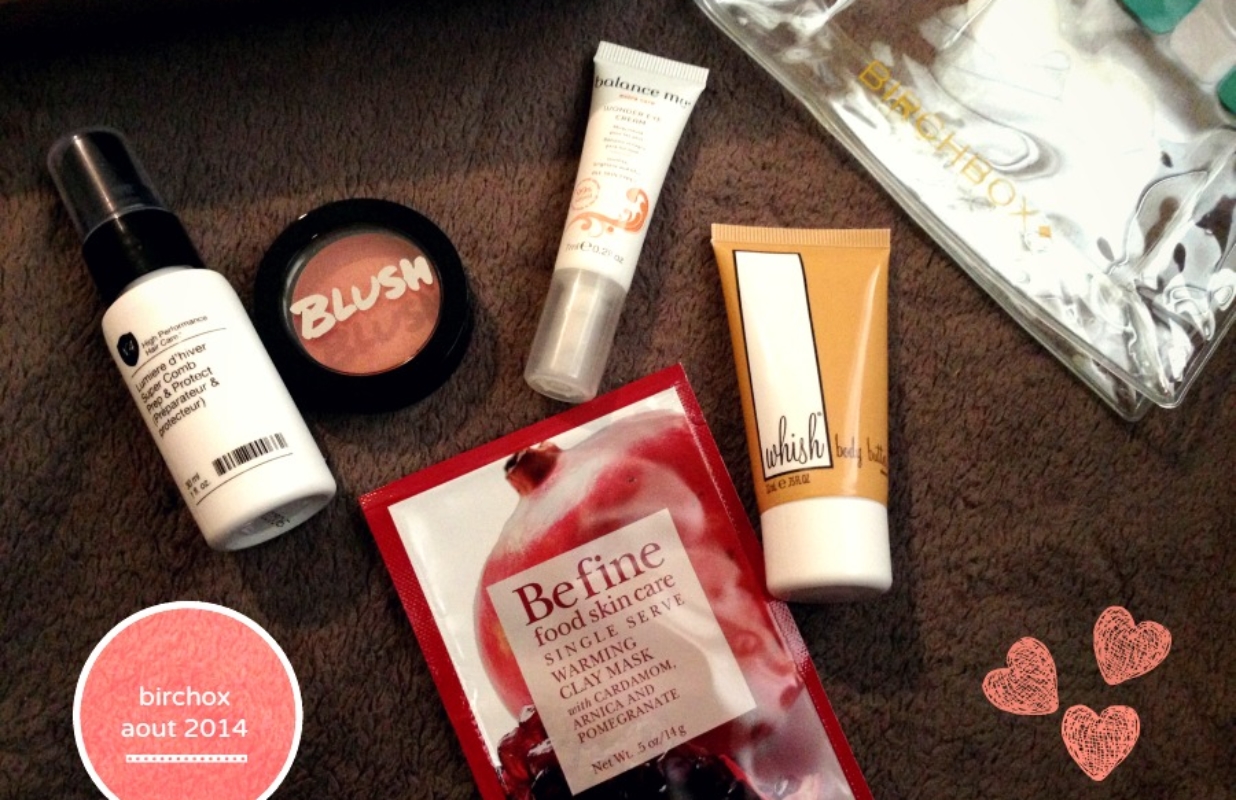 Pourquoi la birchbox aout 2014 va plaire aux peaux noires et métissées ! (non spono)