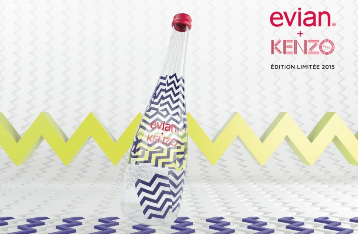 Naturellement Kenzo : La nouvelle bouteille evian vue par la maison de couture française !