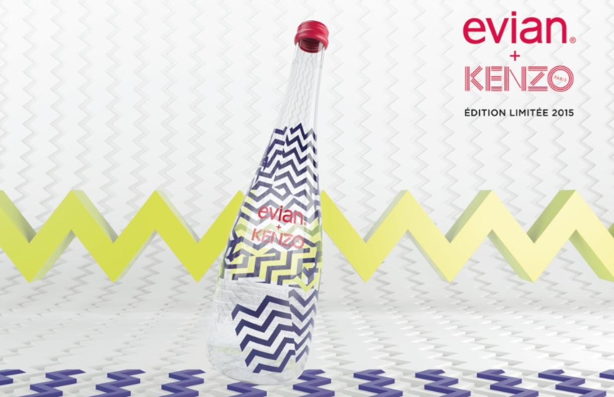 Naturellement Kenzo La nouvelle bouteille evian vue par la maison de