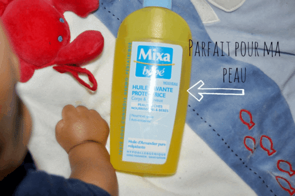 Concours et test Mixa bébé : La nouvelle Huile Lavante Protectrice Peaux Sèches