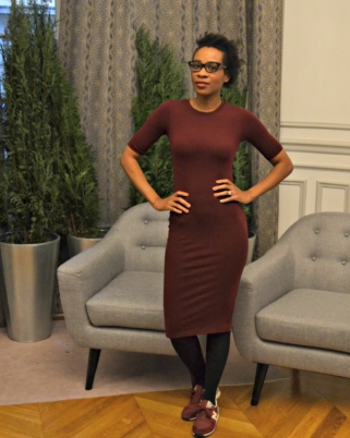 Le bordeaux, les sneakers et la robe Topshop  : Outfit !
