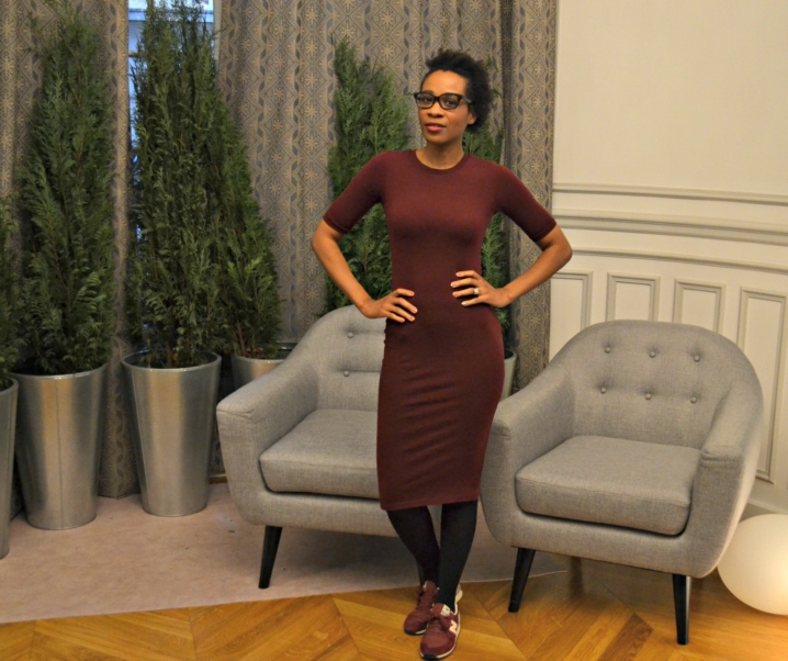 Le bordeaux, les sneakers et la robe Topshop  : Outfit !