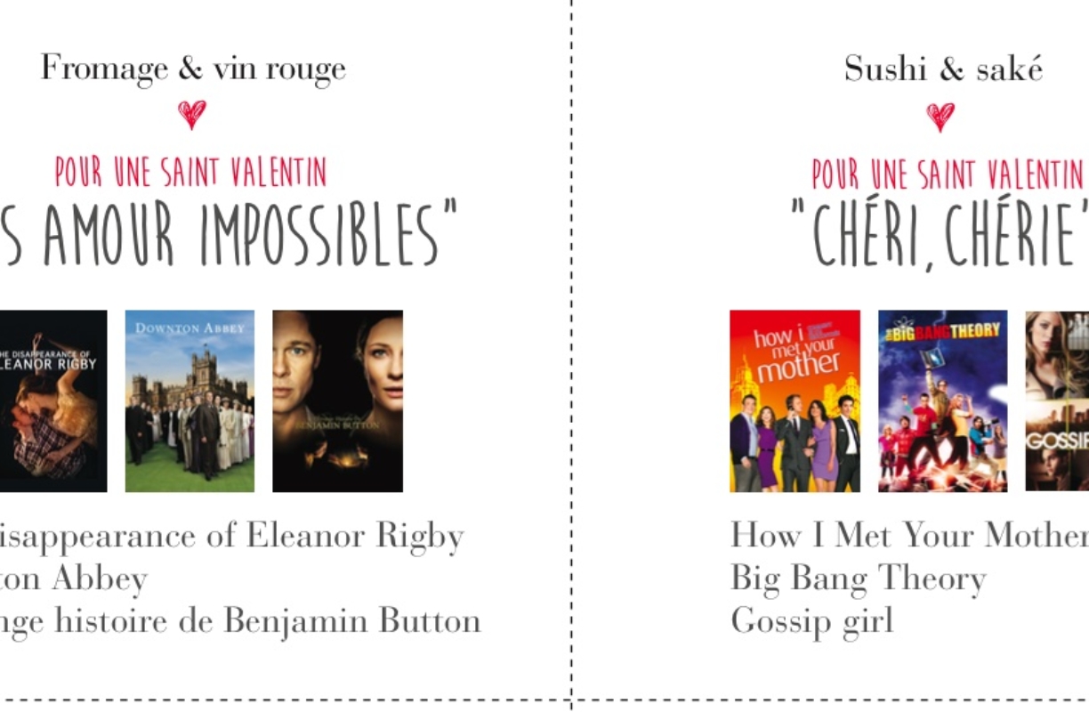 5 options pour une Saint-Valentin en mode – Ciné et SérieTV (entre amies)  / Concours inside avec Netflix