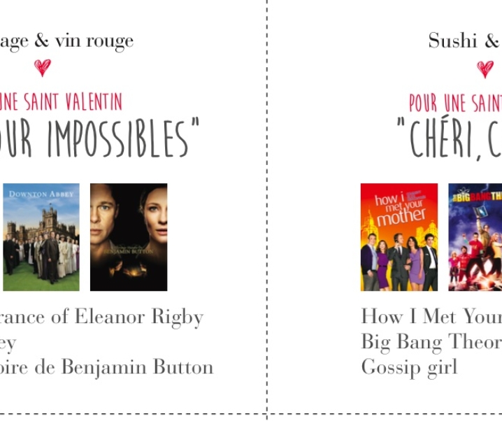 5 options pour une Saint-Valentin en mode – Ciné et SérieTV (entre amies)  / Concours inside avec Netflix