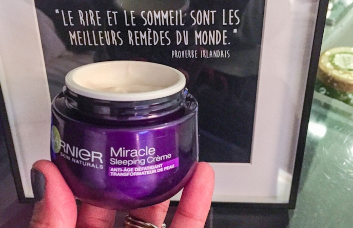 Nouveauté Beauté : J’ai testé la Miracle Sleeping Crème de Garnier !