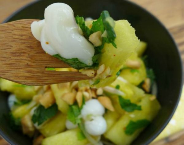 Healthy Summer in Paris : Recette – Salade thaie ananas et calamars