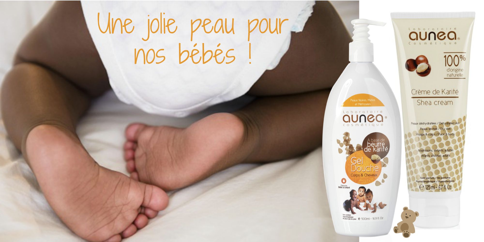 Crème hydratante pour bébé à peau noire et métissée