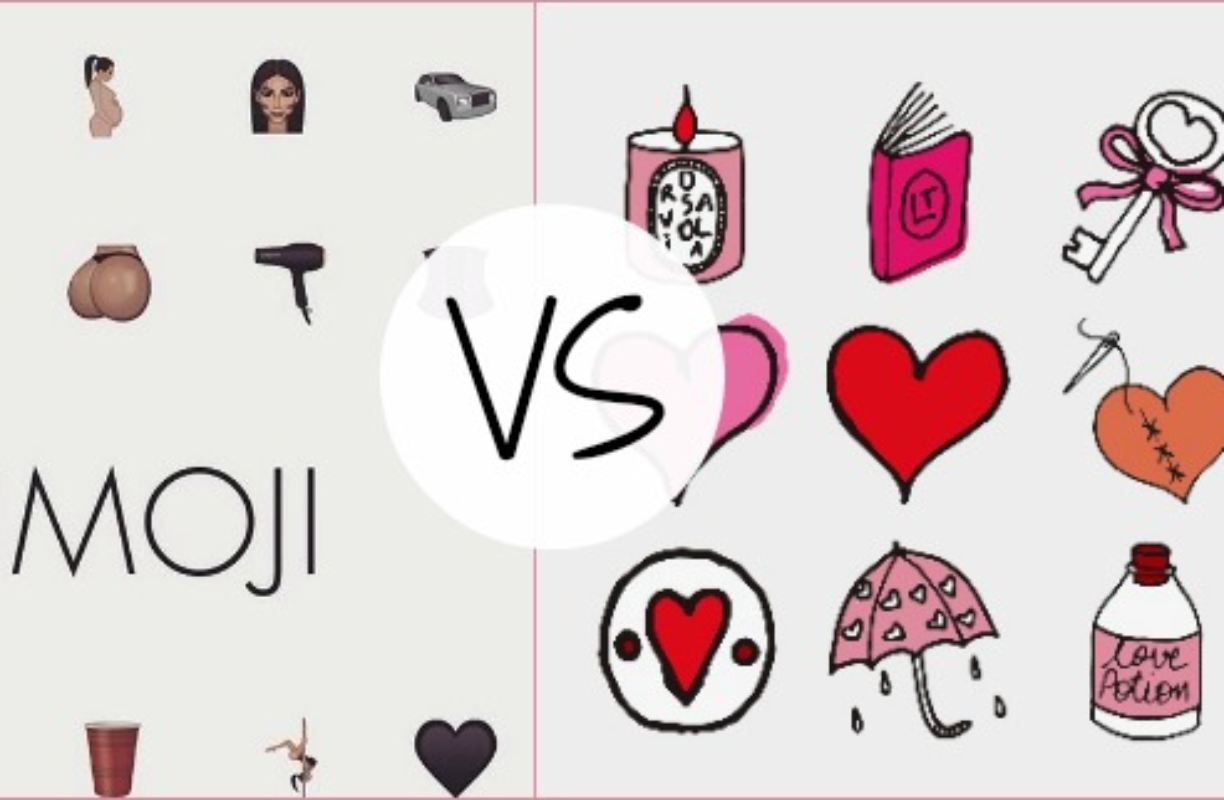 J’ai hésité entre les émojis de Kim Kardashian et ceux de Diptyque ! (naaaan, je rigole)