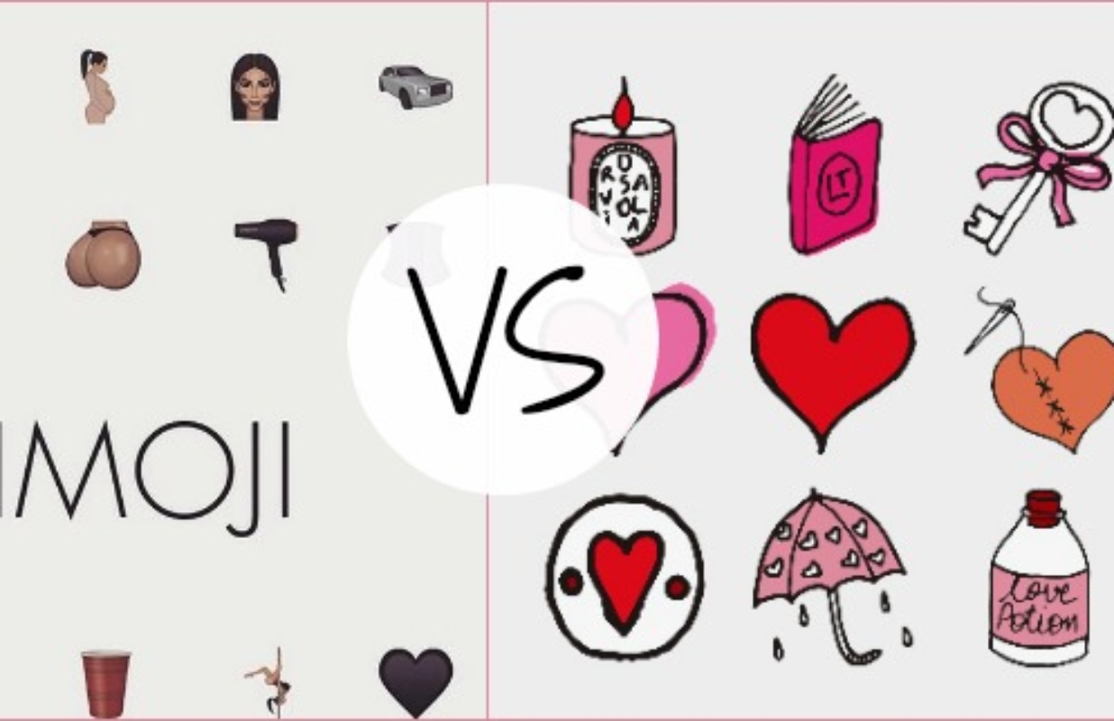 J’ai hésité entre les émojis de Kim Kardashian et ceux de Diptyque ! (naaaan, je rigole)