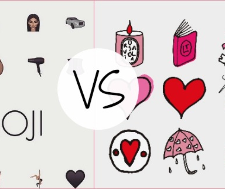 J’ai hésité entre les émojis de Kim Kardashian et ceux de Diptyque ! (naaaan, je rigole)