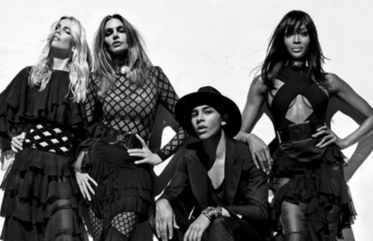 Naomi Campbell, Cindy Crawford et Claudia Schiffer pour Balmain !