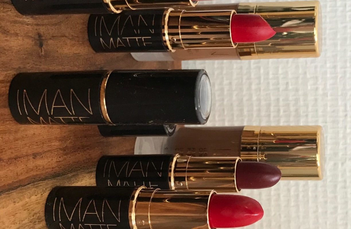 Red lips et teint parfait avec Iman Cosmetics  !