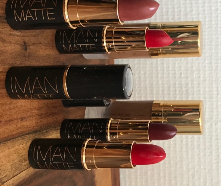 Red lips et teint parfait avec Iman Cosmetics  !