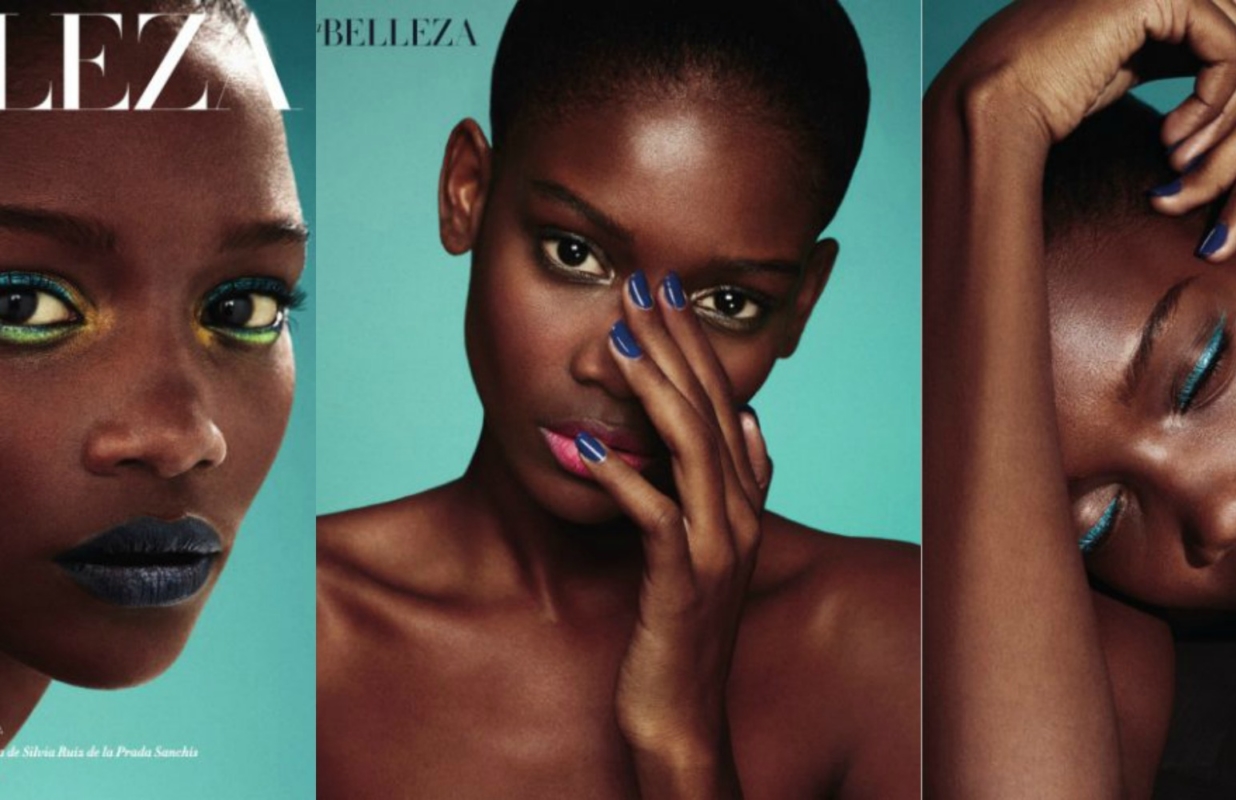 Inspiration maquillage – Peau noire et métissée : le bleu